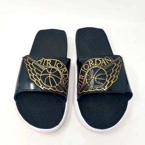 Air Jordan Hydro 7 Black Gold Men’s Slides Size 11
